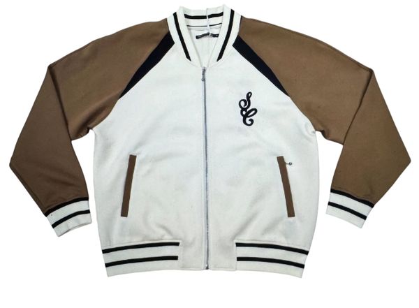 "Diable" Brown Varsity Jacket