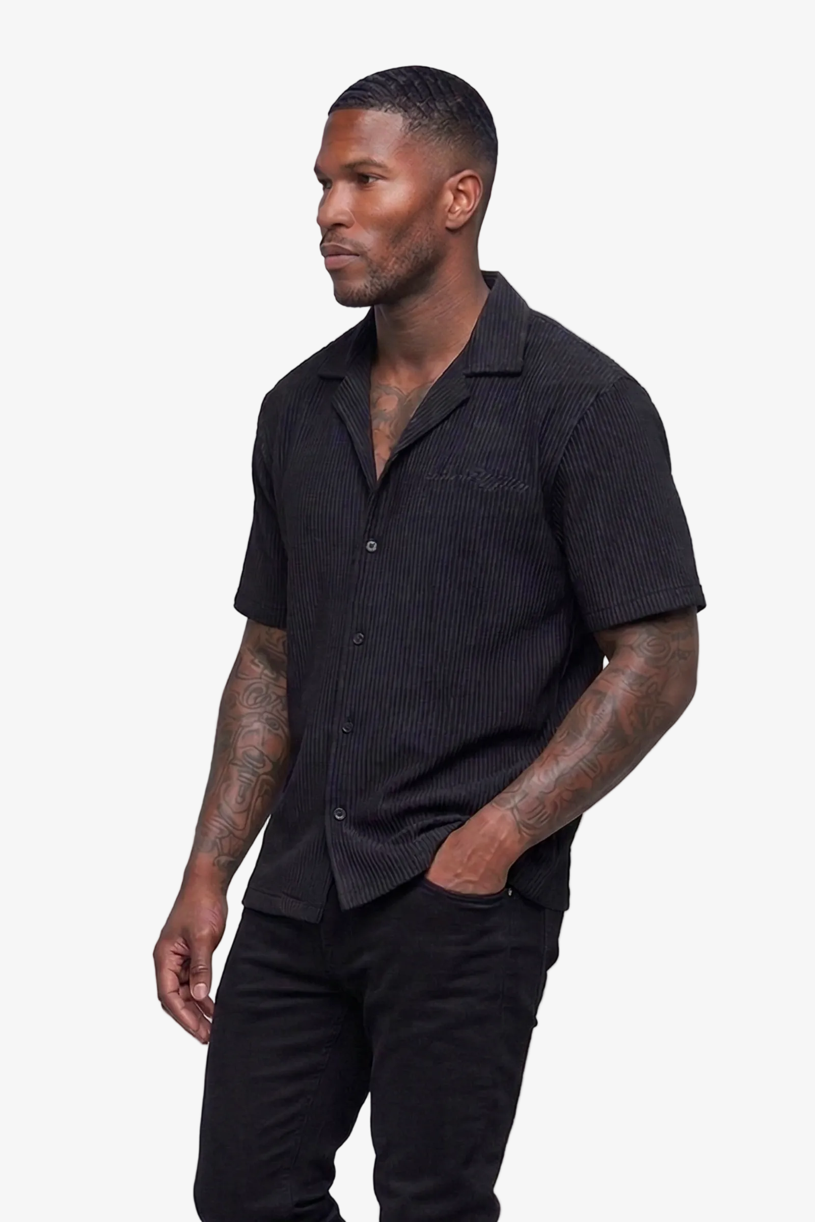Silnt Chptrs Brandello Men's Shirt - Black