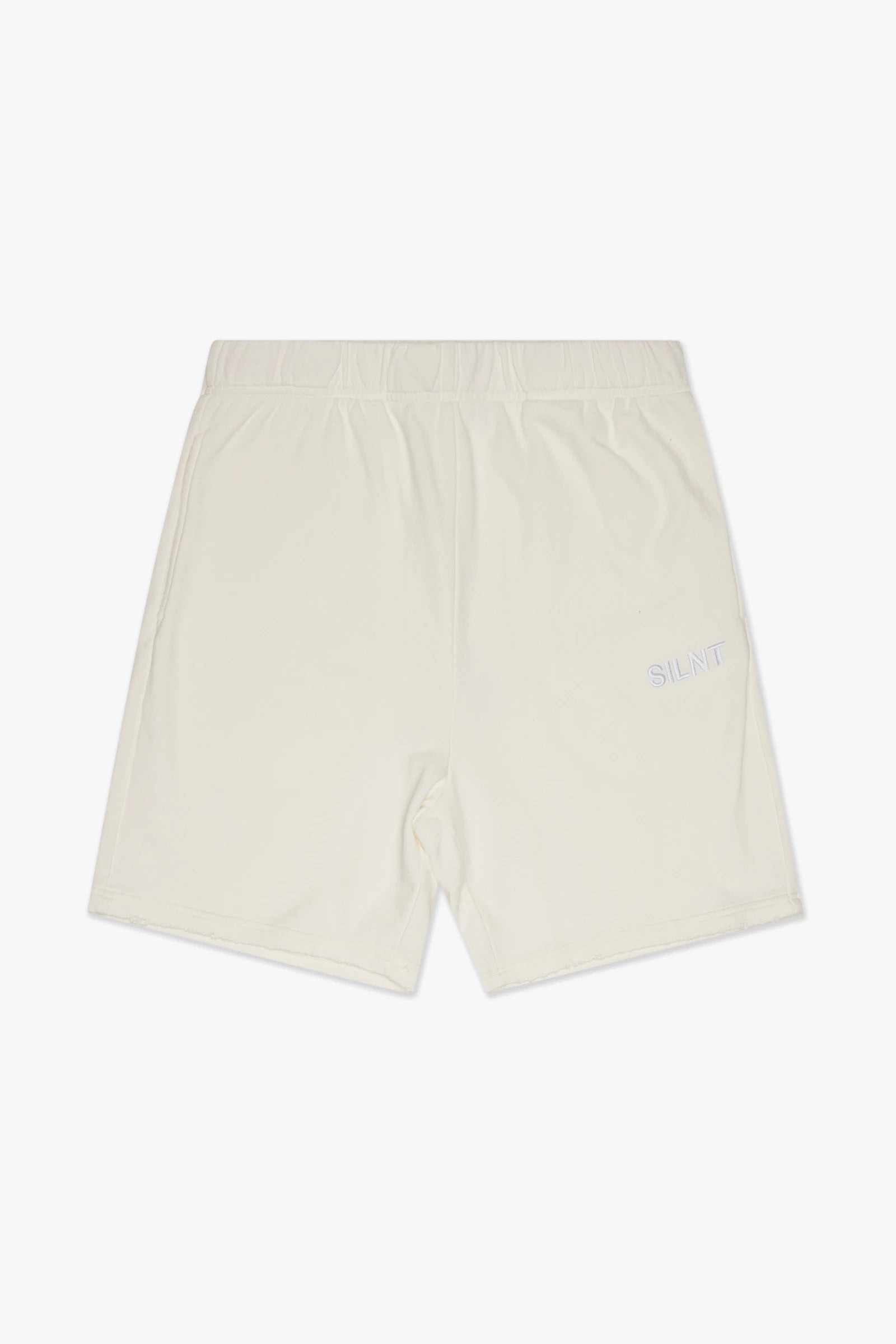 "Faded" Relaxed Shorts - White