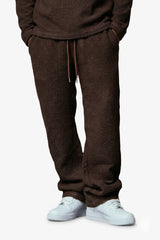 "Mustang" Drawstring Sweatpants Brown