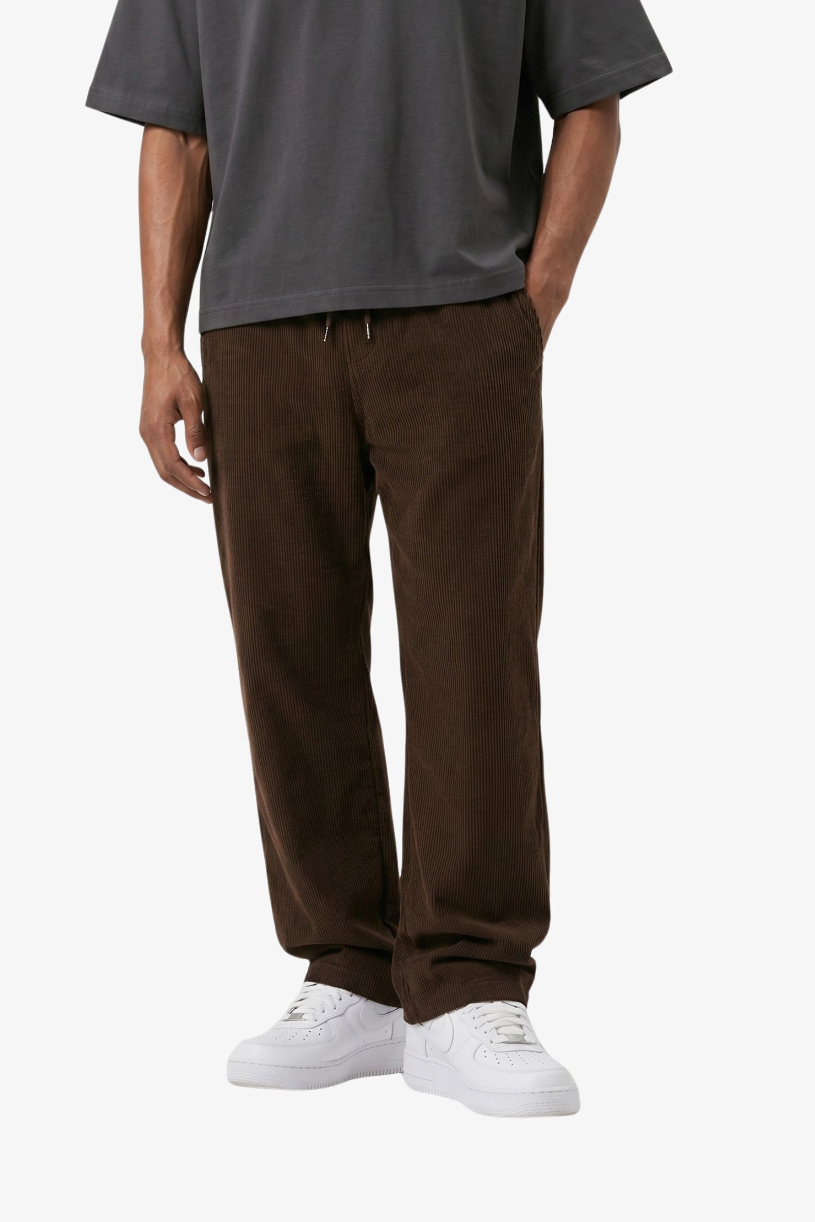 "Houston" Corduroy Joggers Brown