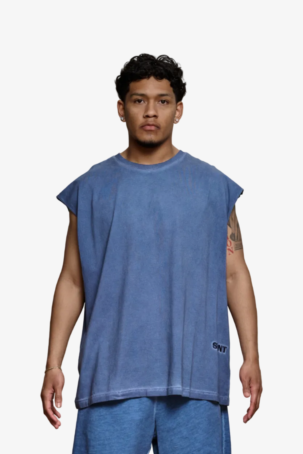 Silnt Chptrs Detached Men's T-Shirt - Blue