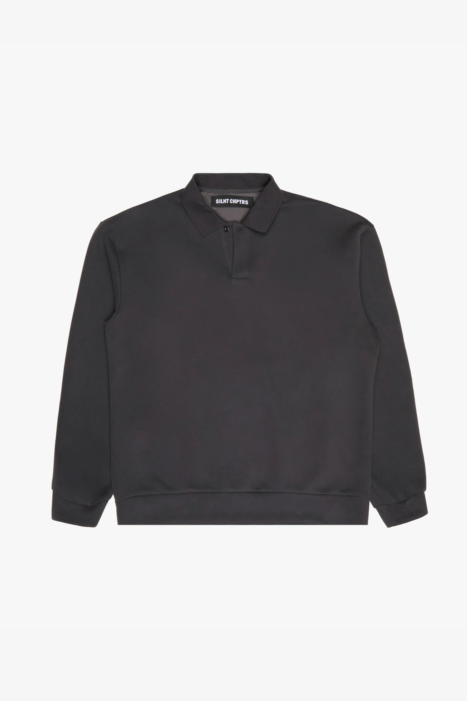 "Ready" Long Sleeve Polo Shirt Grey