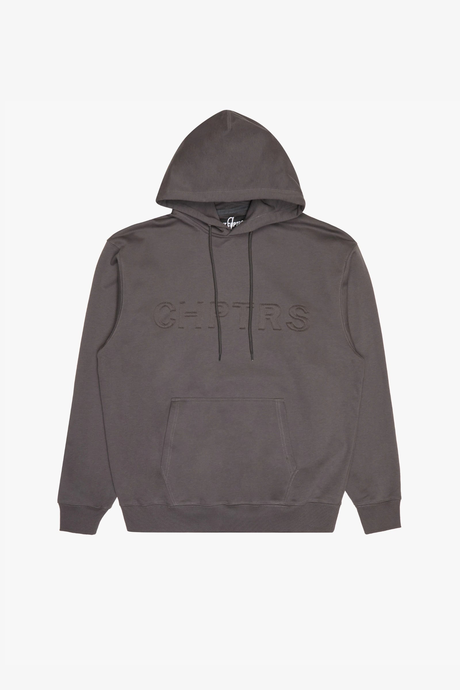 "Grit" Long-Length Pullover Hoodie Grey
