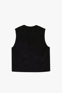 "Sergeant" Black Corduroy Vest