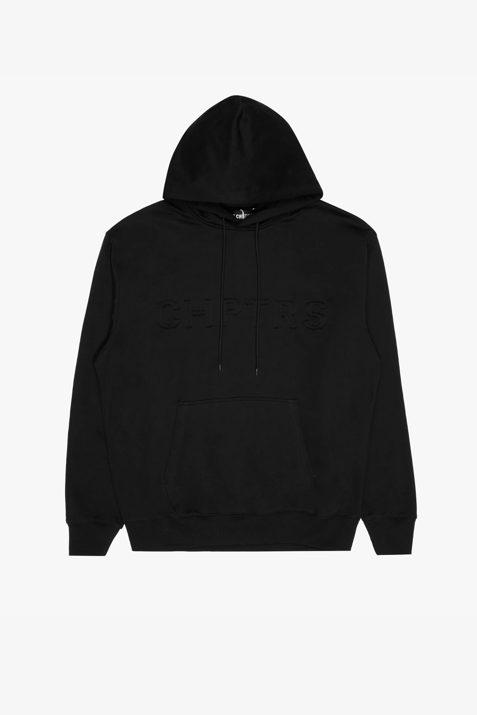 "Grit" Long-Length Pullover Hoodie Black