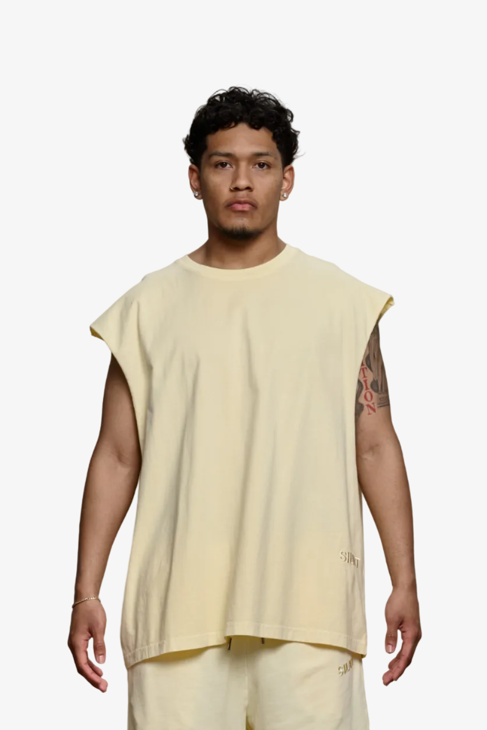 Silnt Chptrs Detached Men's T-Shirt - Beige