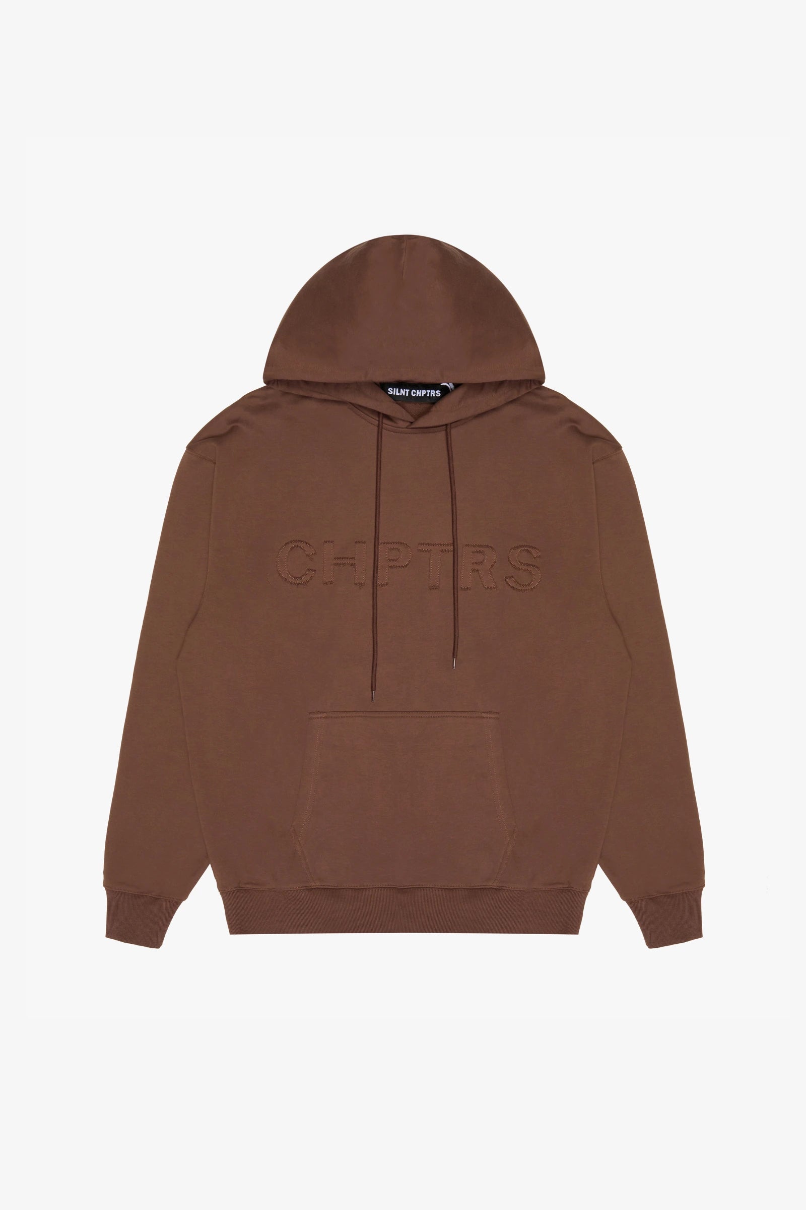 "Grit" Long-Length Pullover Hoodie Brown