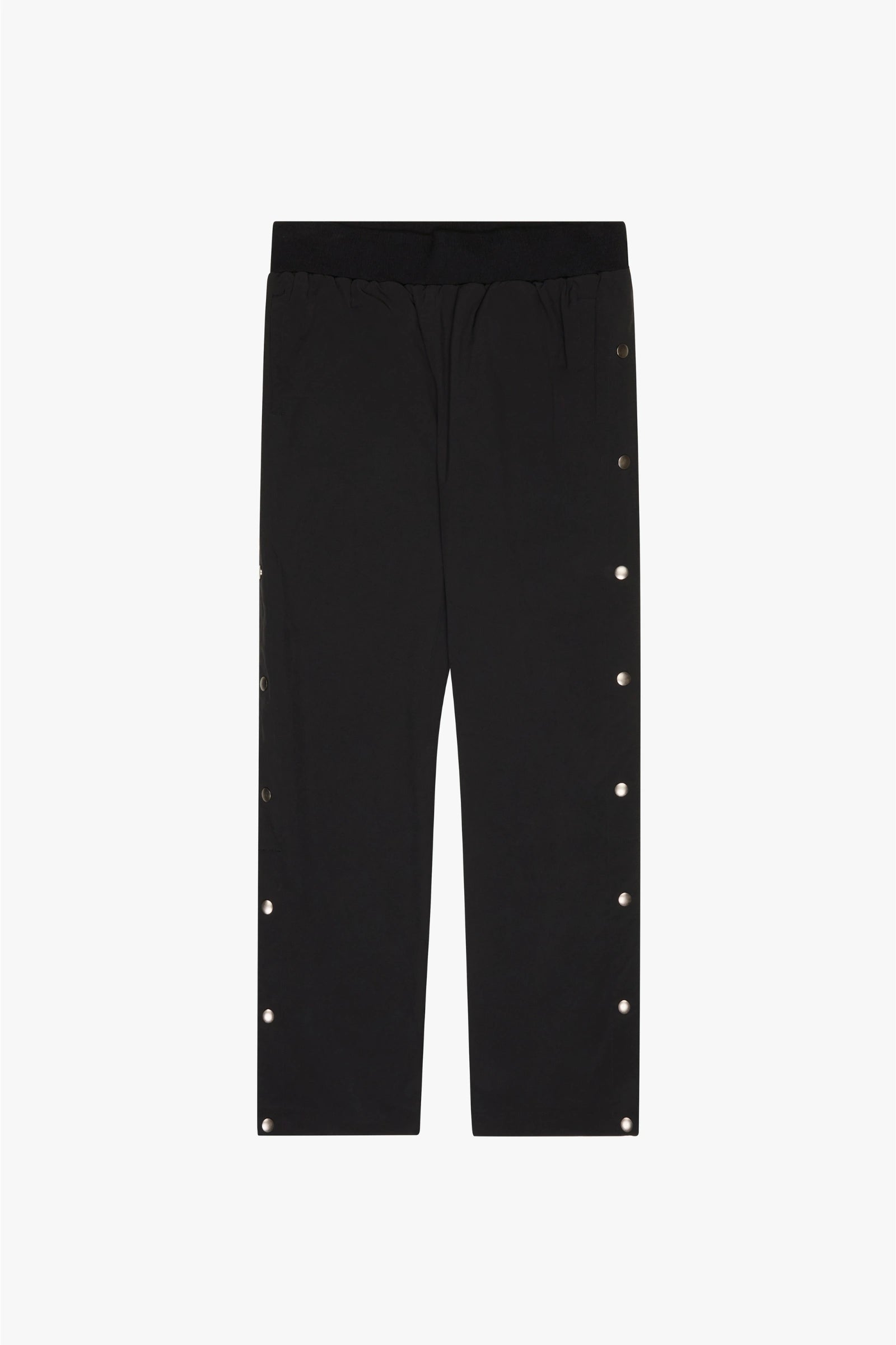 "Phoenix" Snap Button Track Pants Black