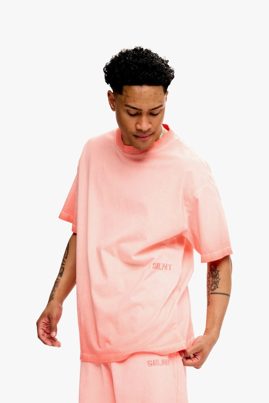 "Sunny" Relaxed Rose Tee