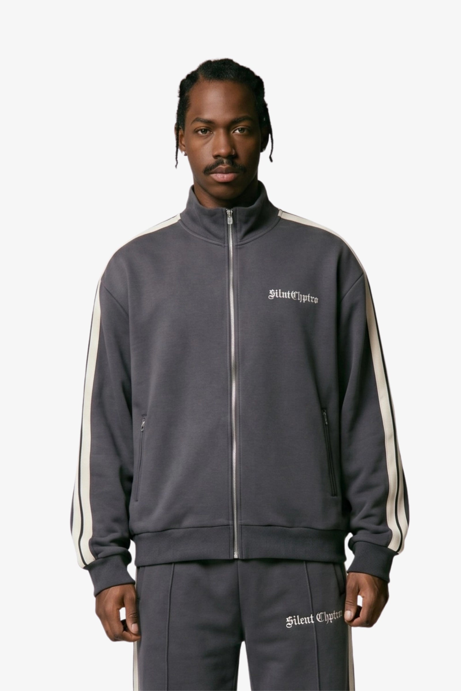 "Track" Jacket Relaxed Fit - Grey