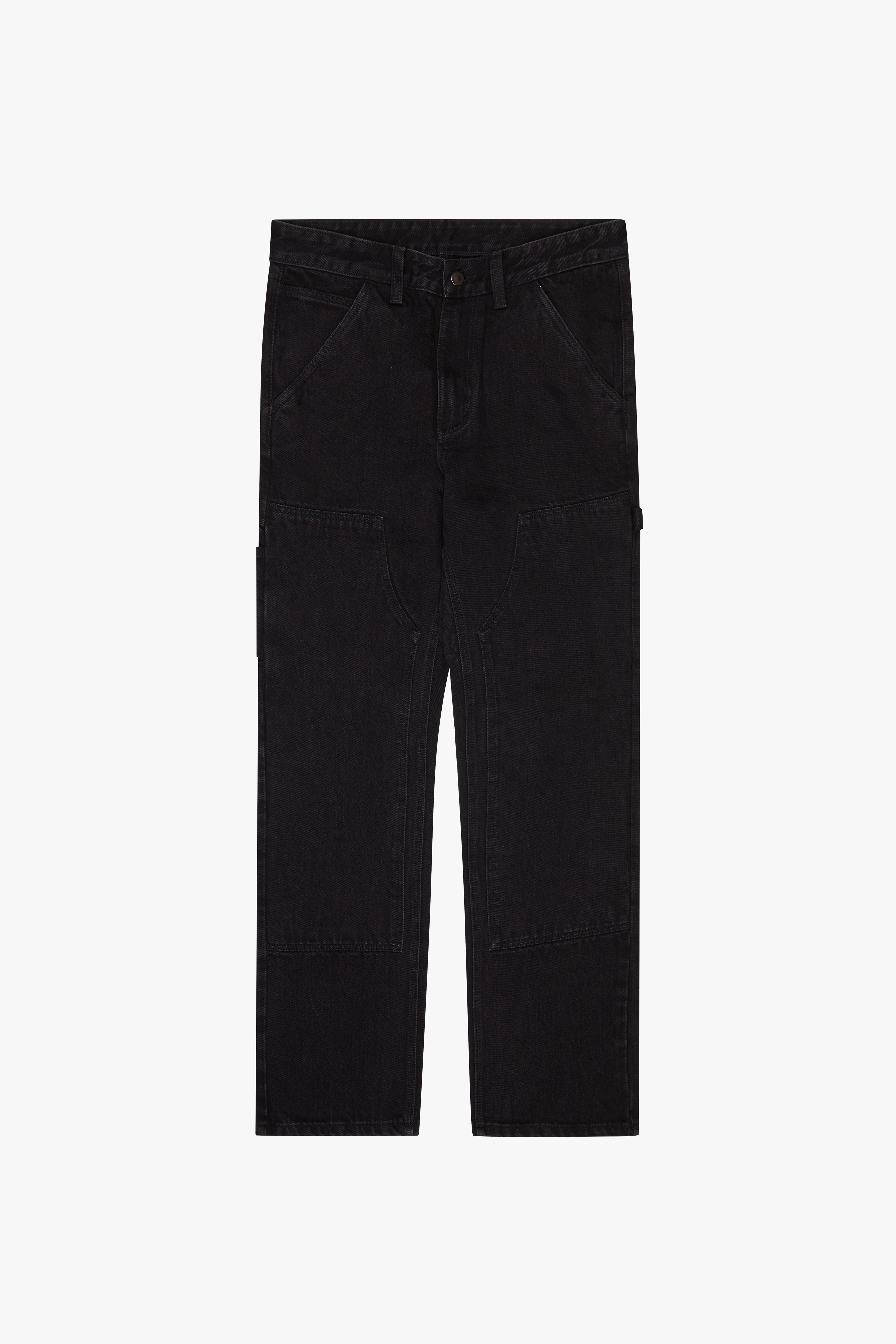 "Rancher" Black Washed Stitch Jeans