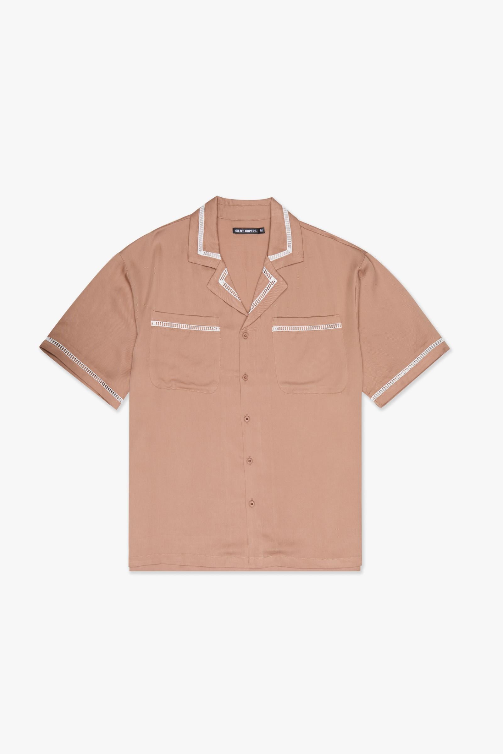 "Vibes" Khaki  Shirt