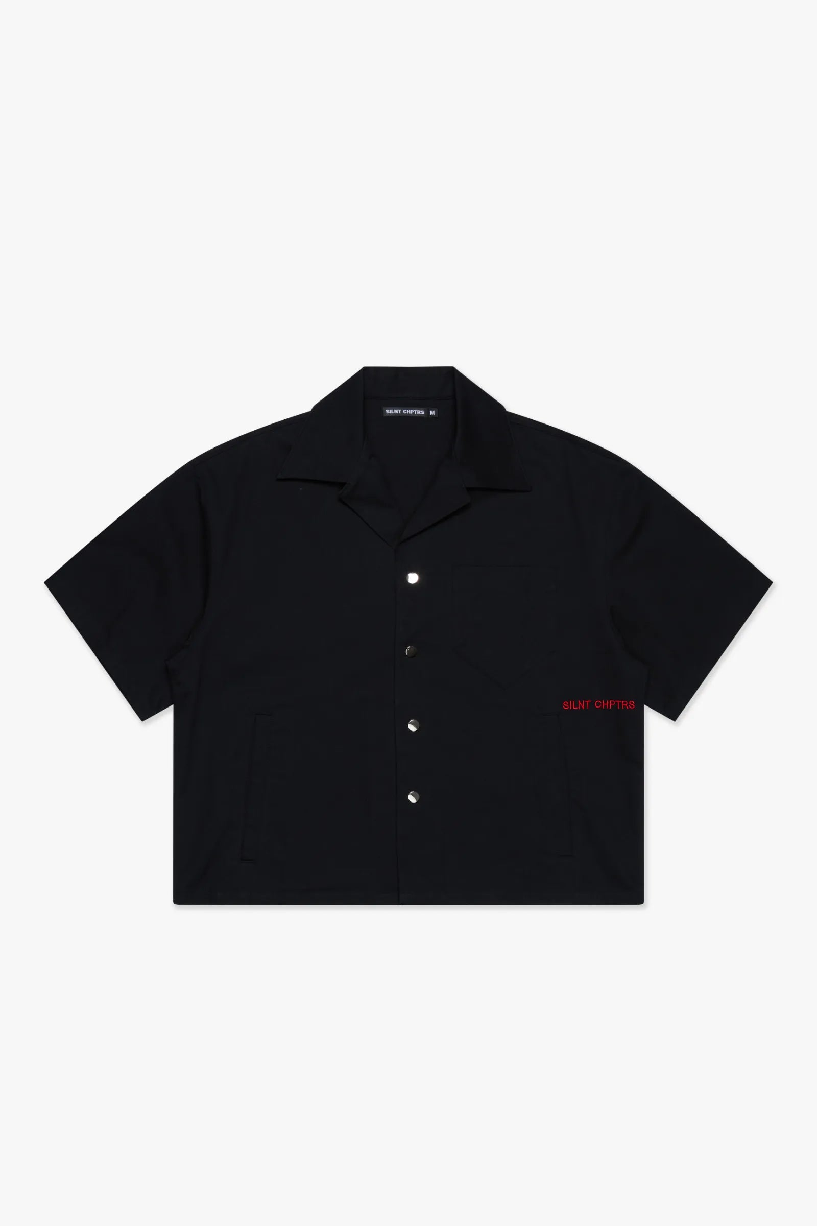 "No Peace" Button Down Shirt Black