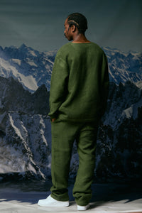 "Wilder" Olive Tapestry Long Sleeve