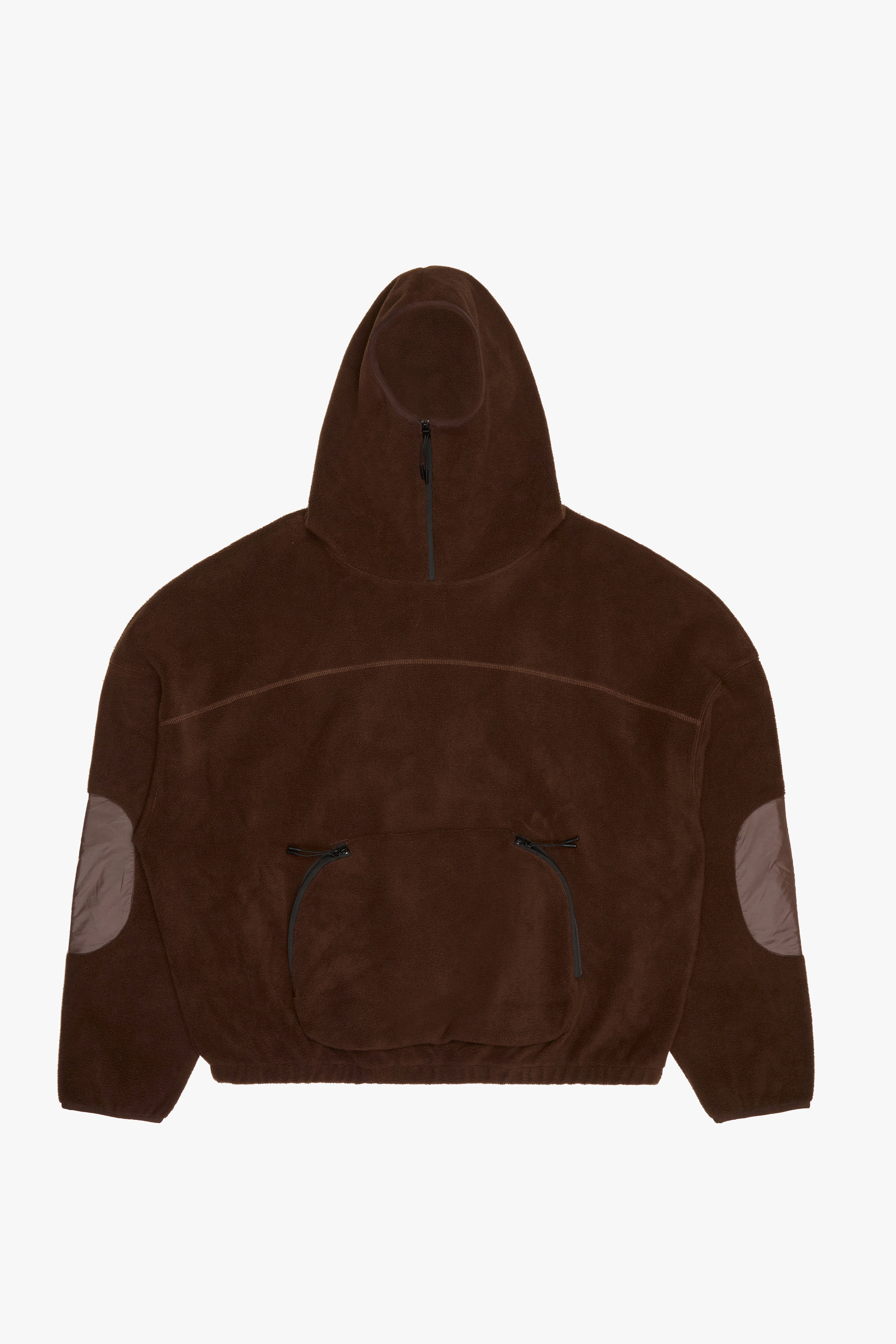 "Sledged" Brown Sherpa Hoodie