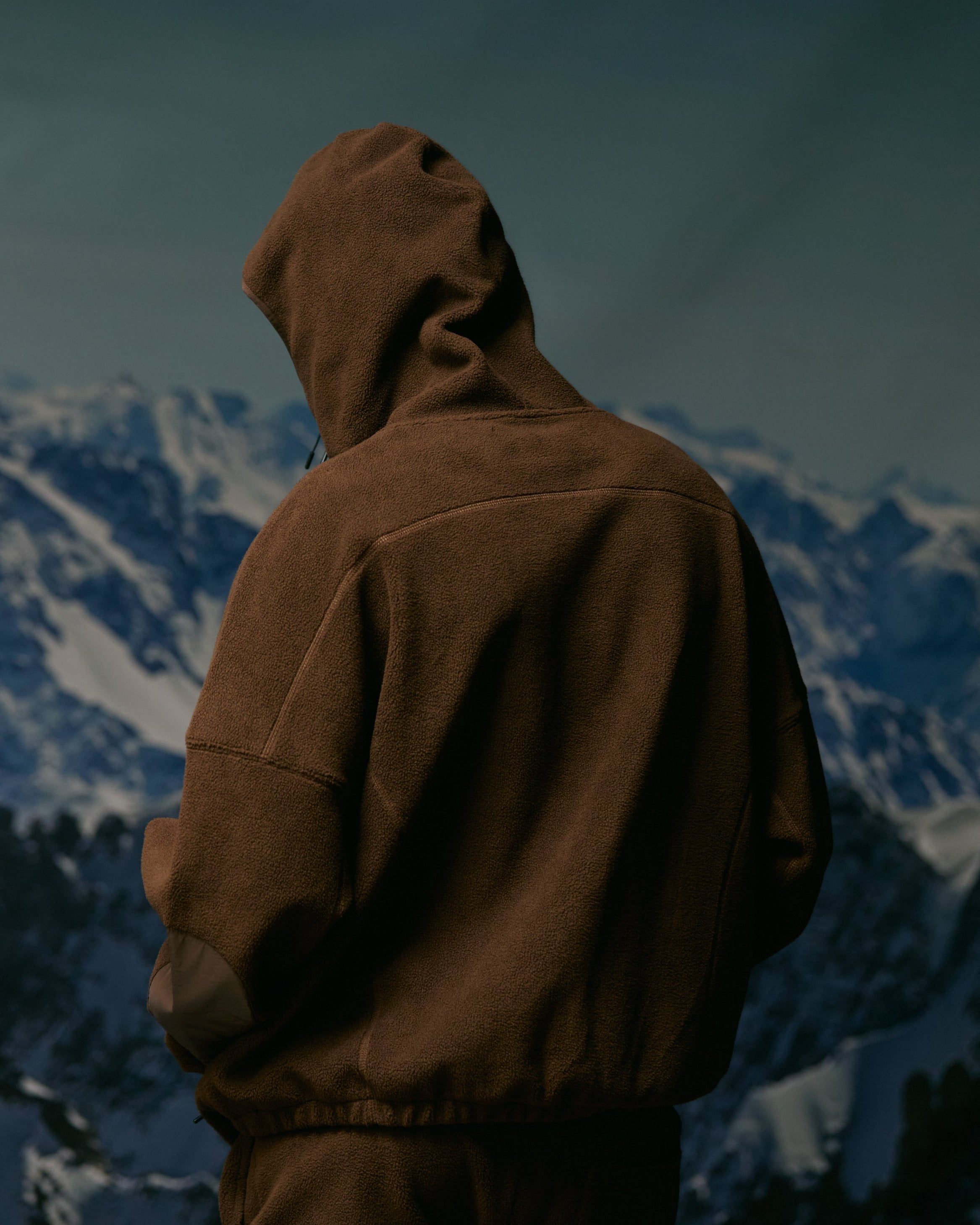 "Sledged" Brown Sherpa Hoodie