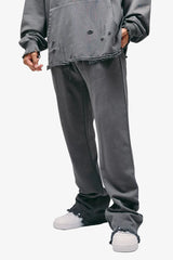 "Intentions" Grey Distressed Sweatpants