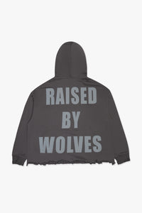 "Purpose" Grey Distressed Hoodie