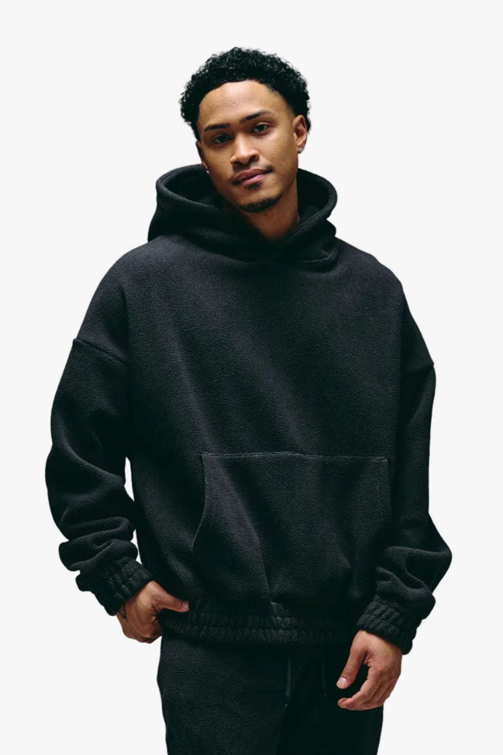 "Grow" Sherpa Hoodie Grey