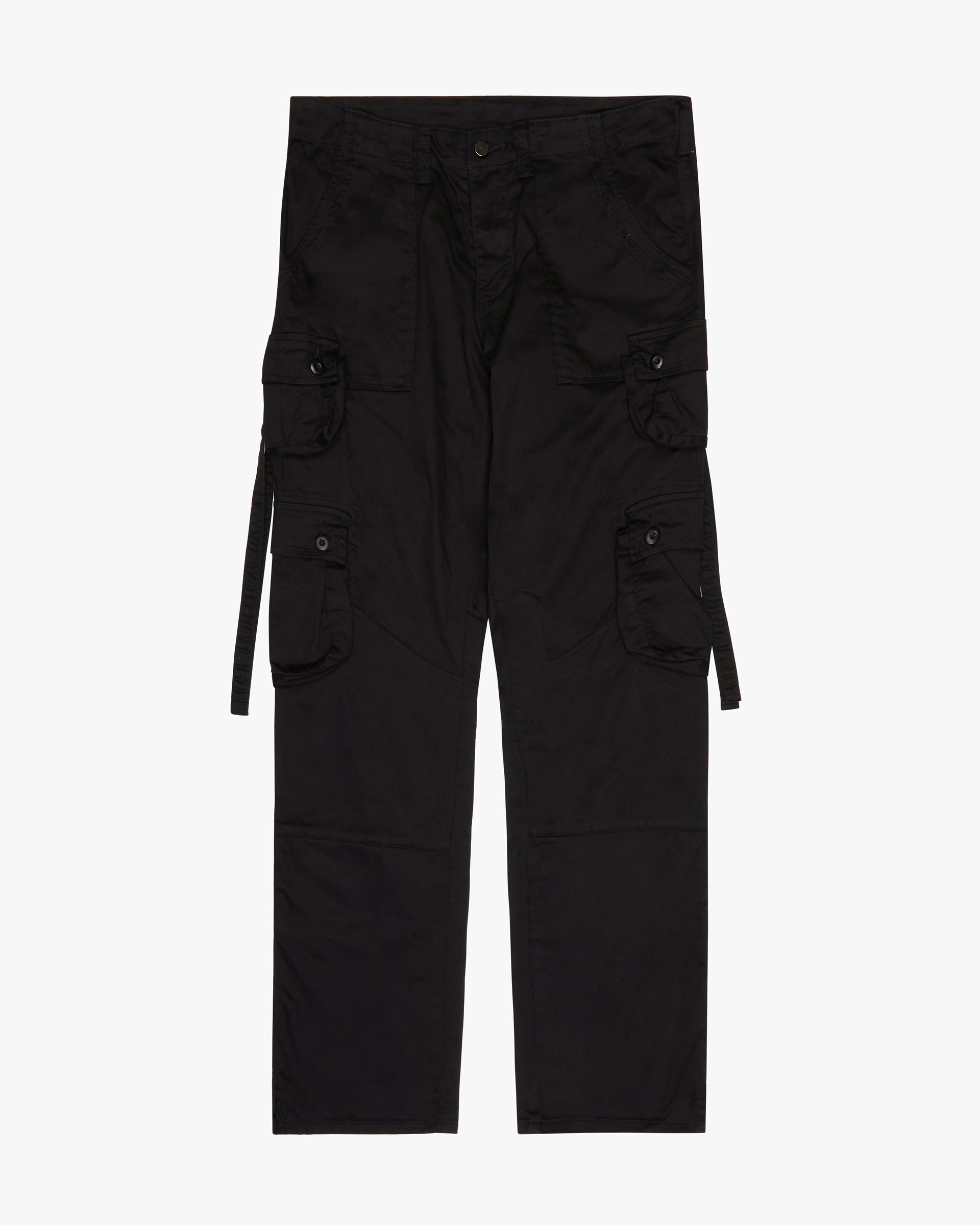 "Dual" Black Skinny Cargo Pants