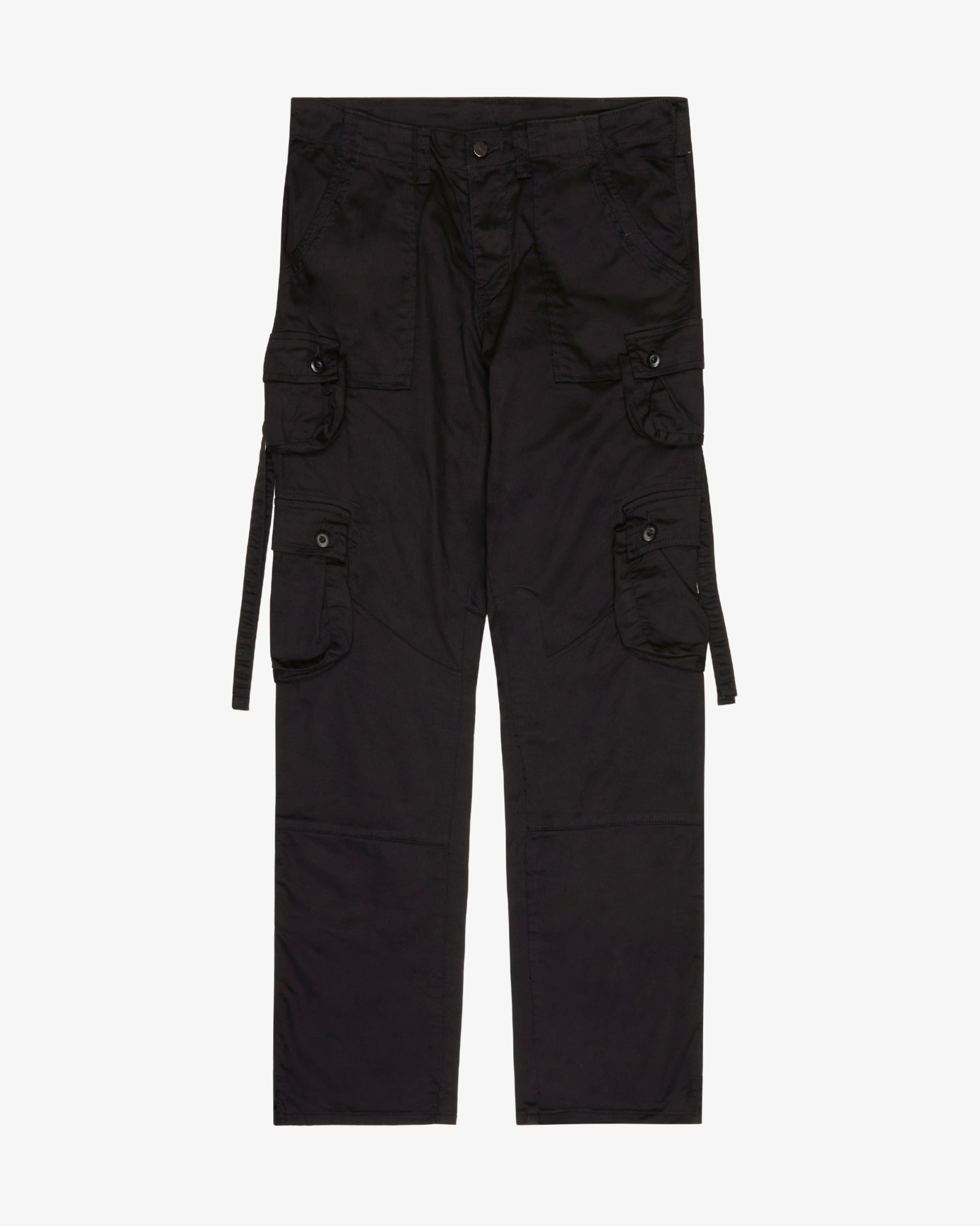 "Dual" Black Skinny Cargo Pants