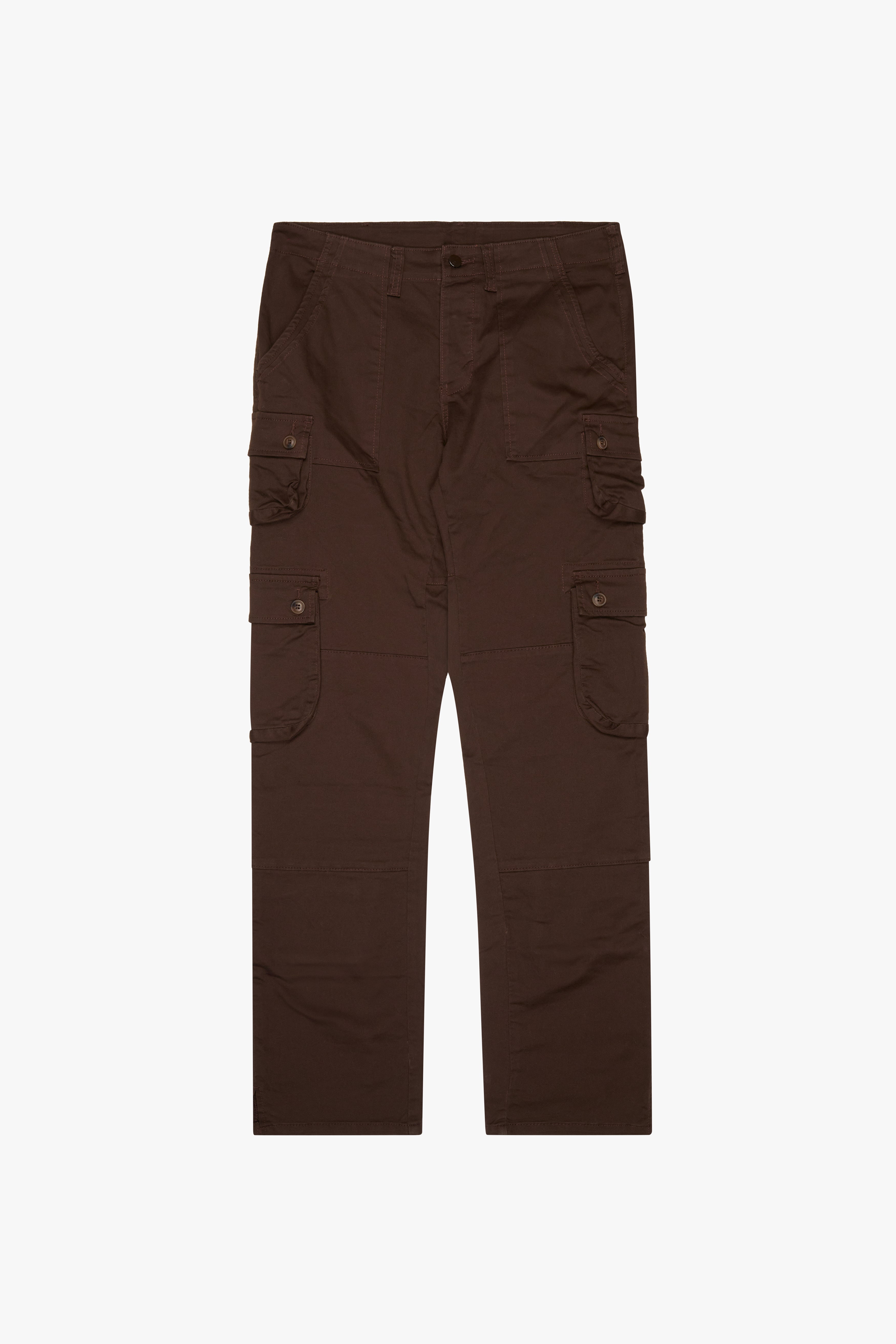 "Dual" Brown Skinny Cargo Pants