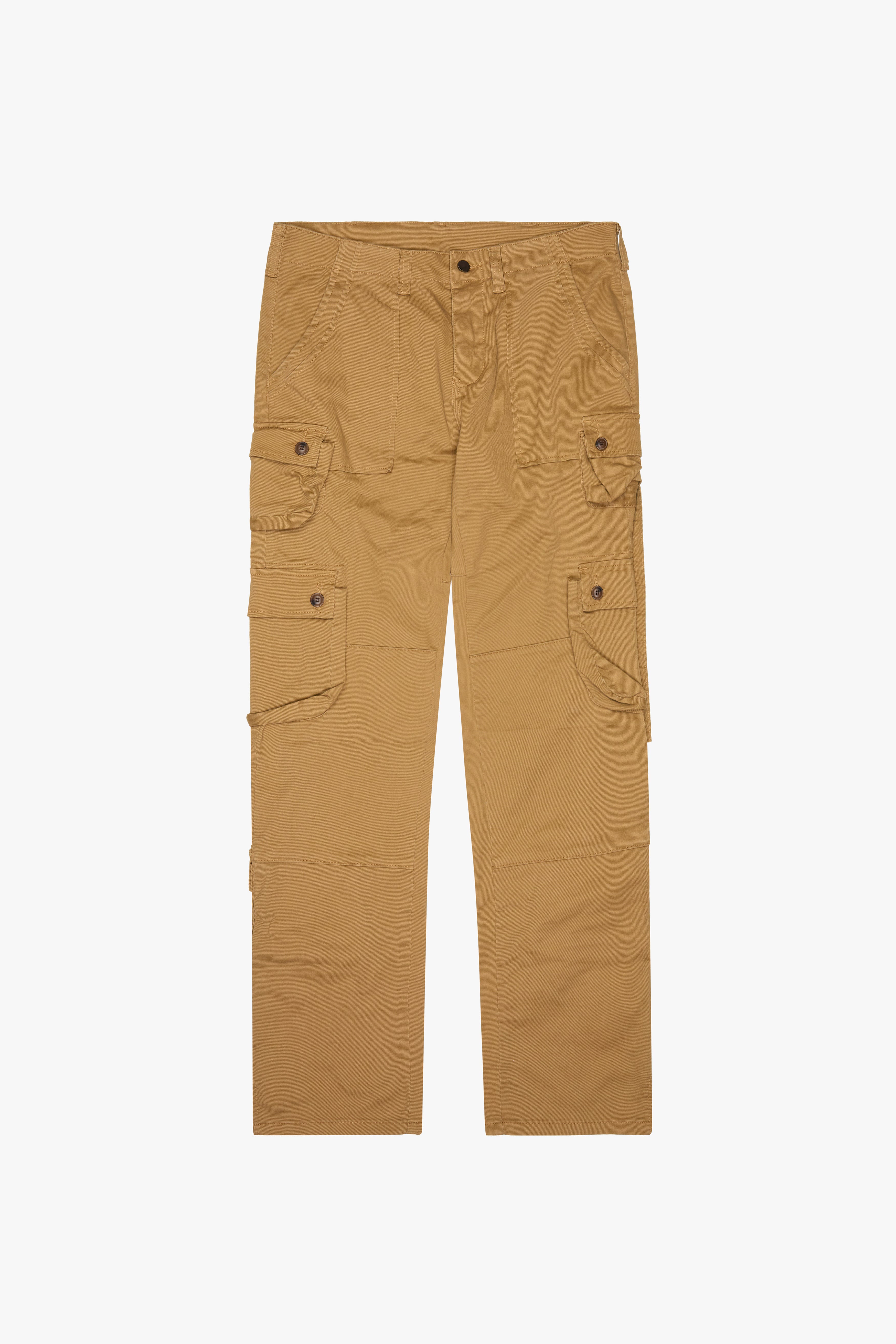 "Dual" Khaki Skinny Cargo Pants