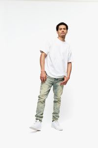 "Chptrs" Vintage Wash Skinny Jeans