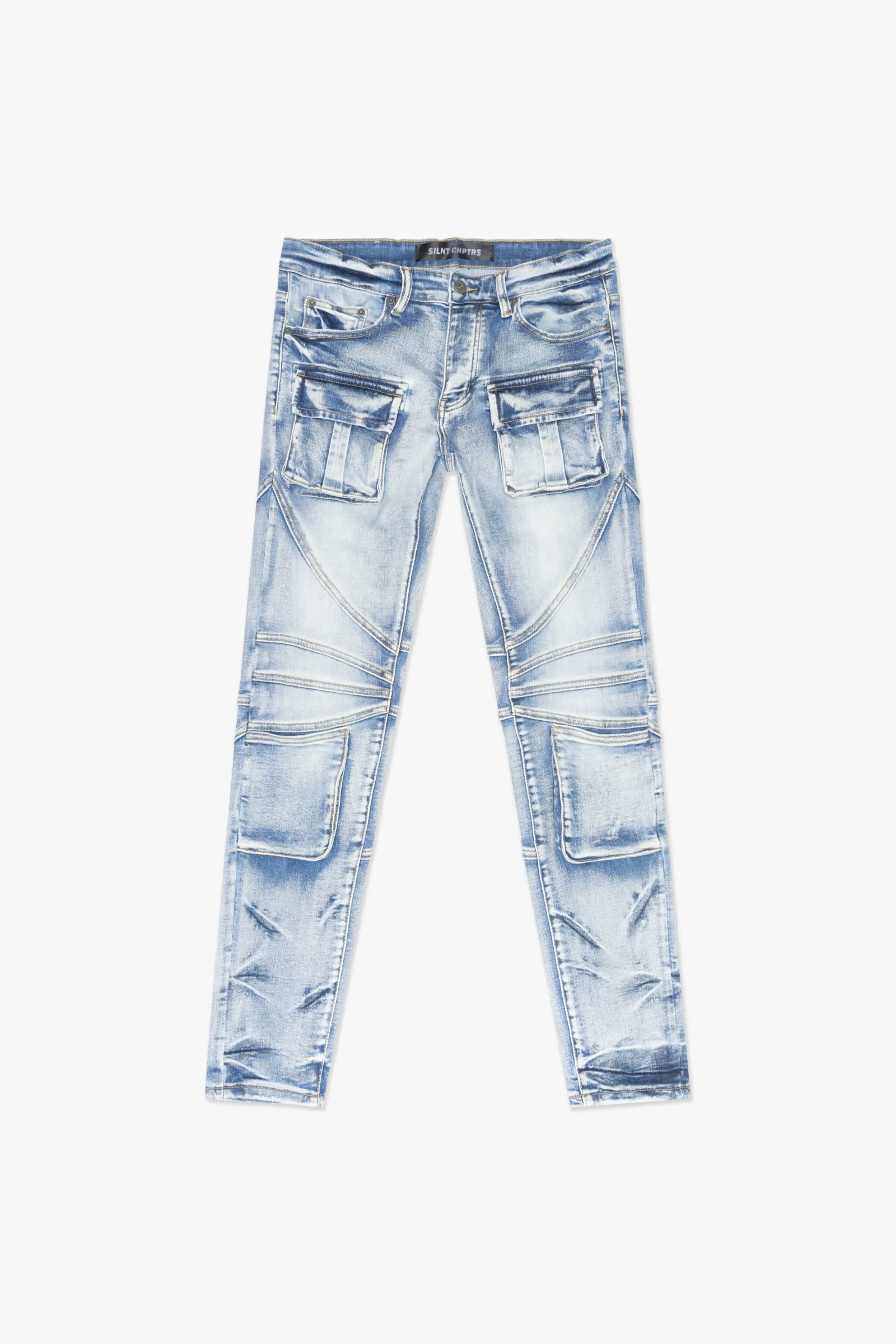 "Modem" Straight Leg Jeans Light Blue