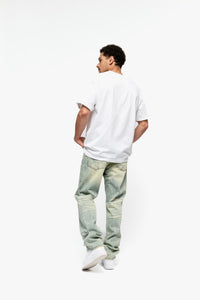 "Chptrs" Vintage Wash Straight Jeans