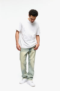 "Chptrs" Vintage Wash Straight Jeans