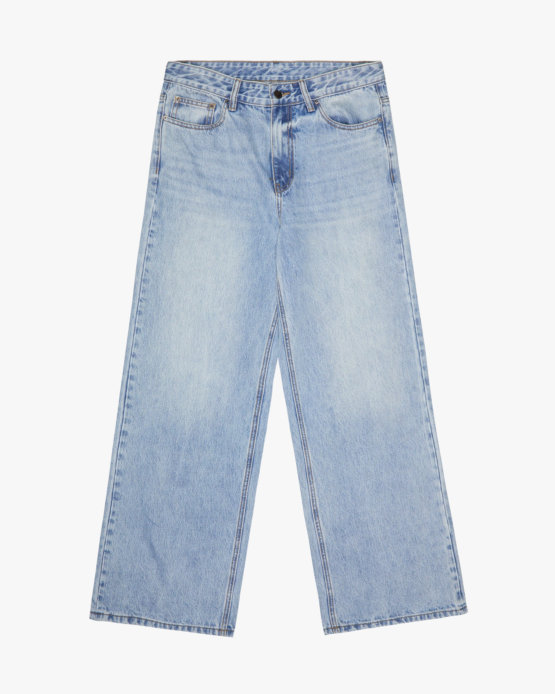 "Parachute" Light Blue Wash Baggy Jeans