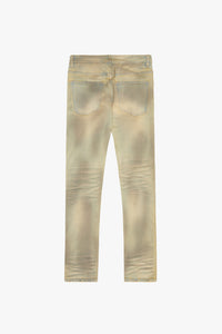 "Evacuate" Dirty Vintage Washed Skinny Jeans