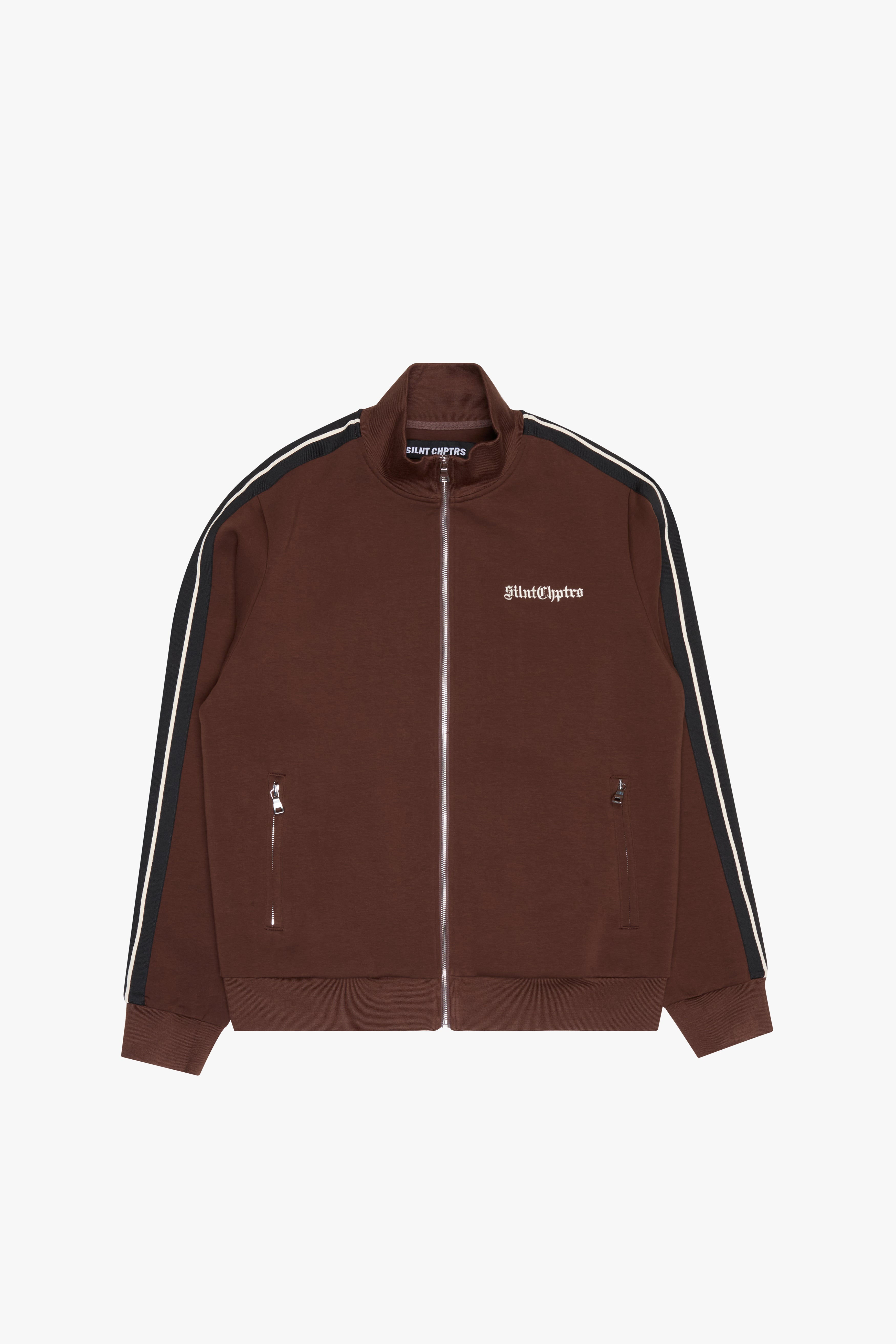 "Track" Brown Tracksuit Jacket