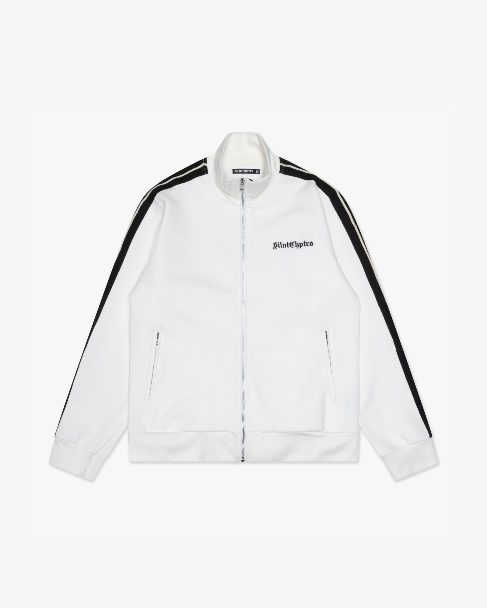 "Track" White Tracksuit Jacket