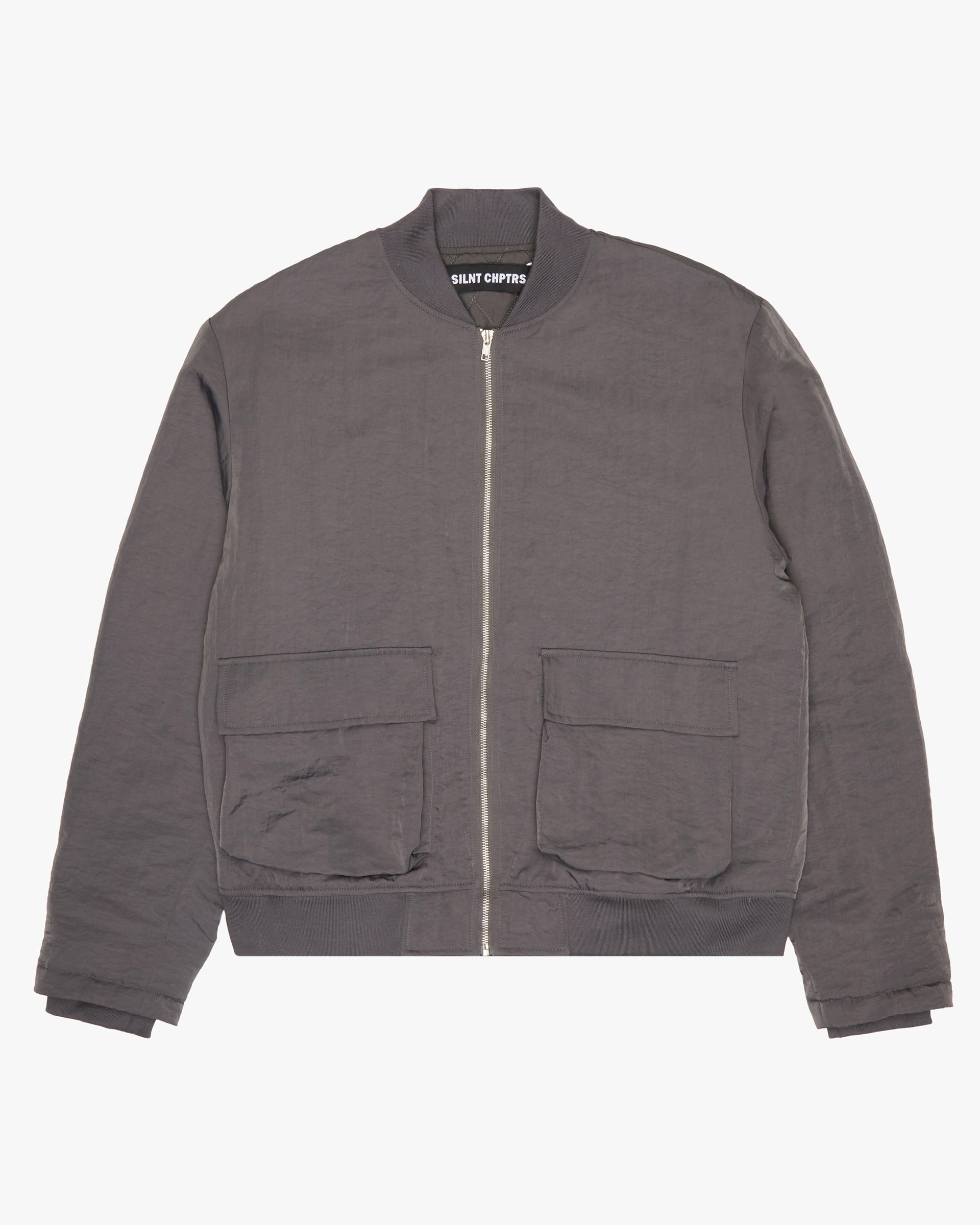 "Coach" Grey Bomber Jacket