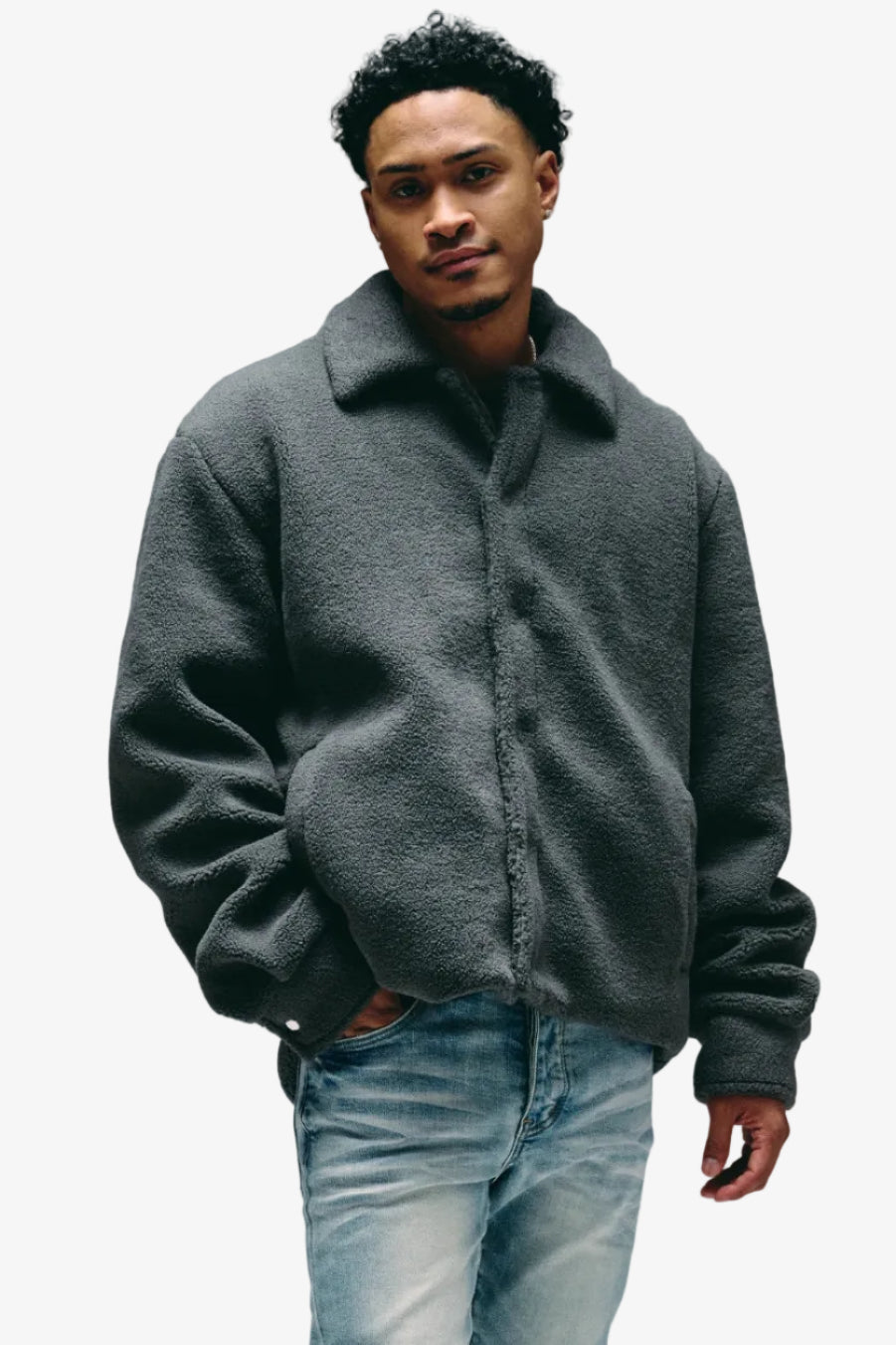 "Persian" Sherpa Jacket Grey