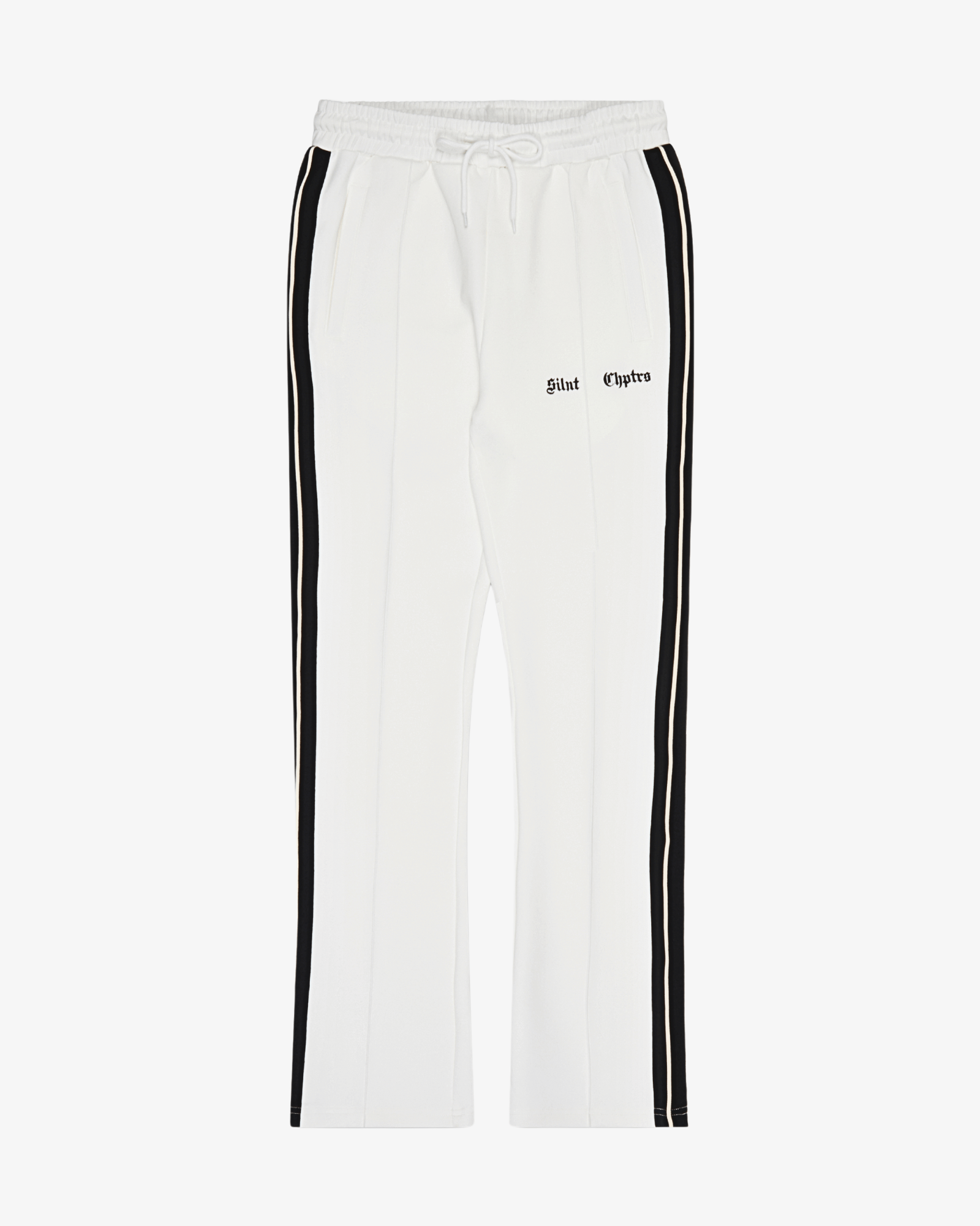 "Field"  White Dual Stripe Track Pants