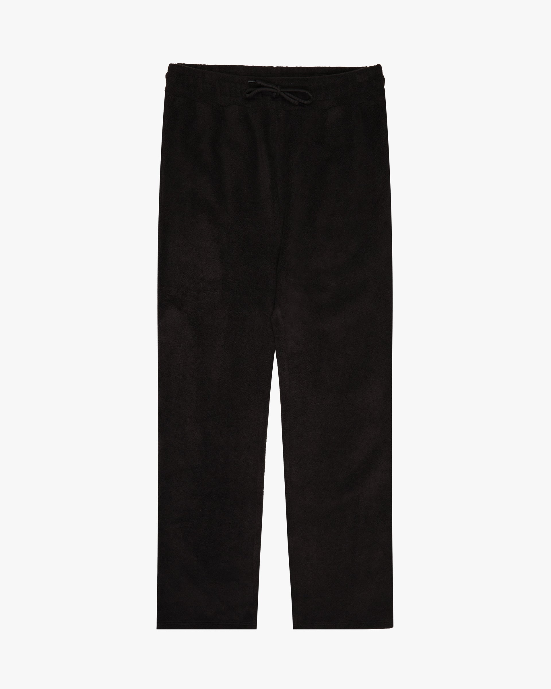 "Pinnacle" Black Drawstring Sherpa Joggers