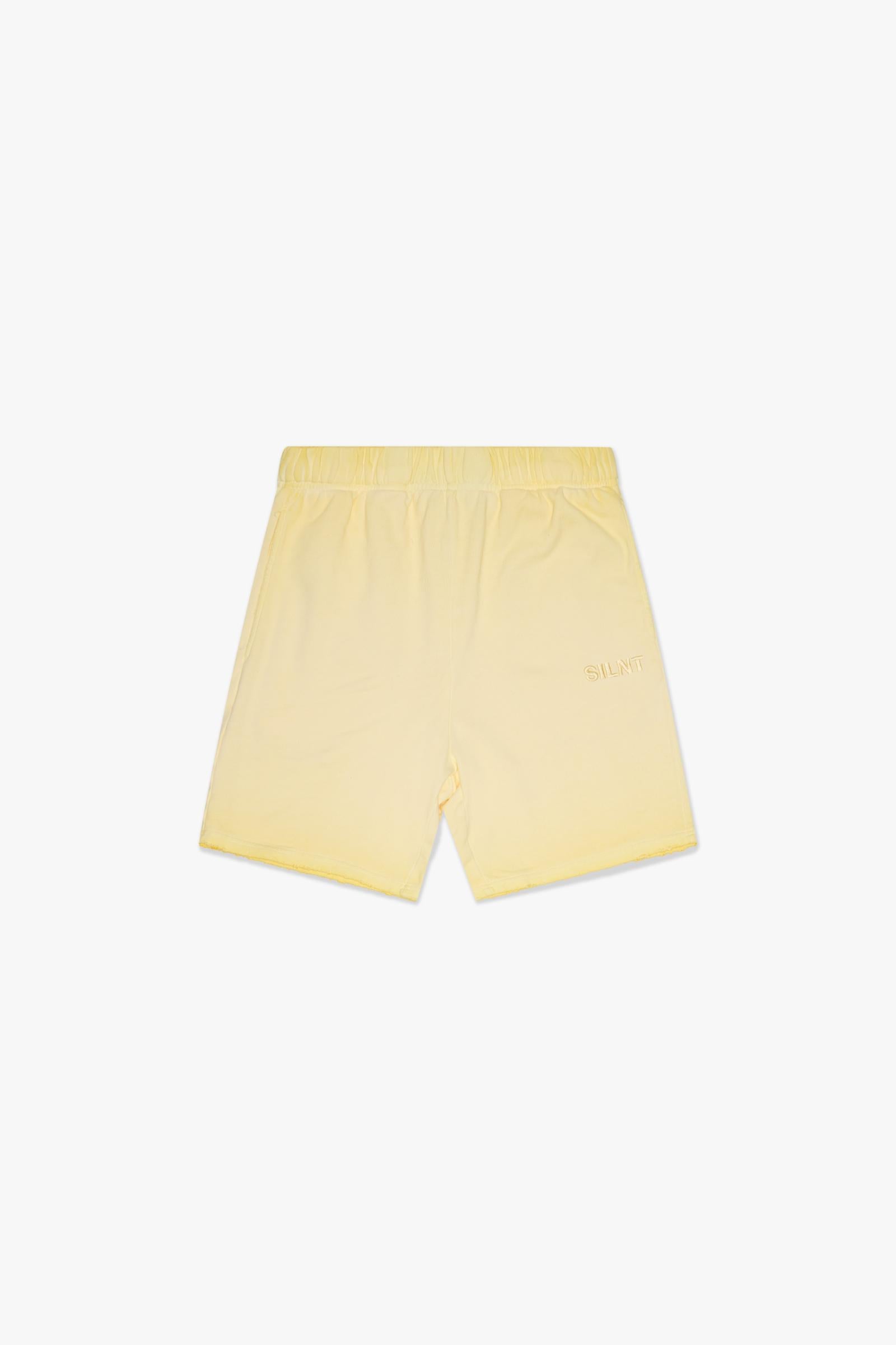 "Faded" Cream Shorts
