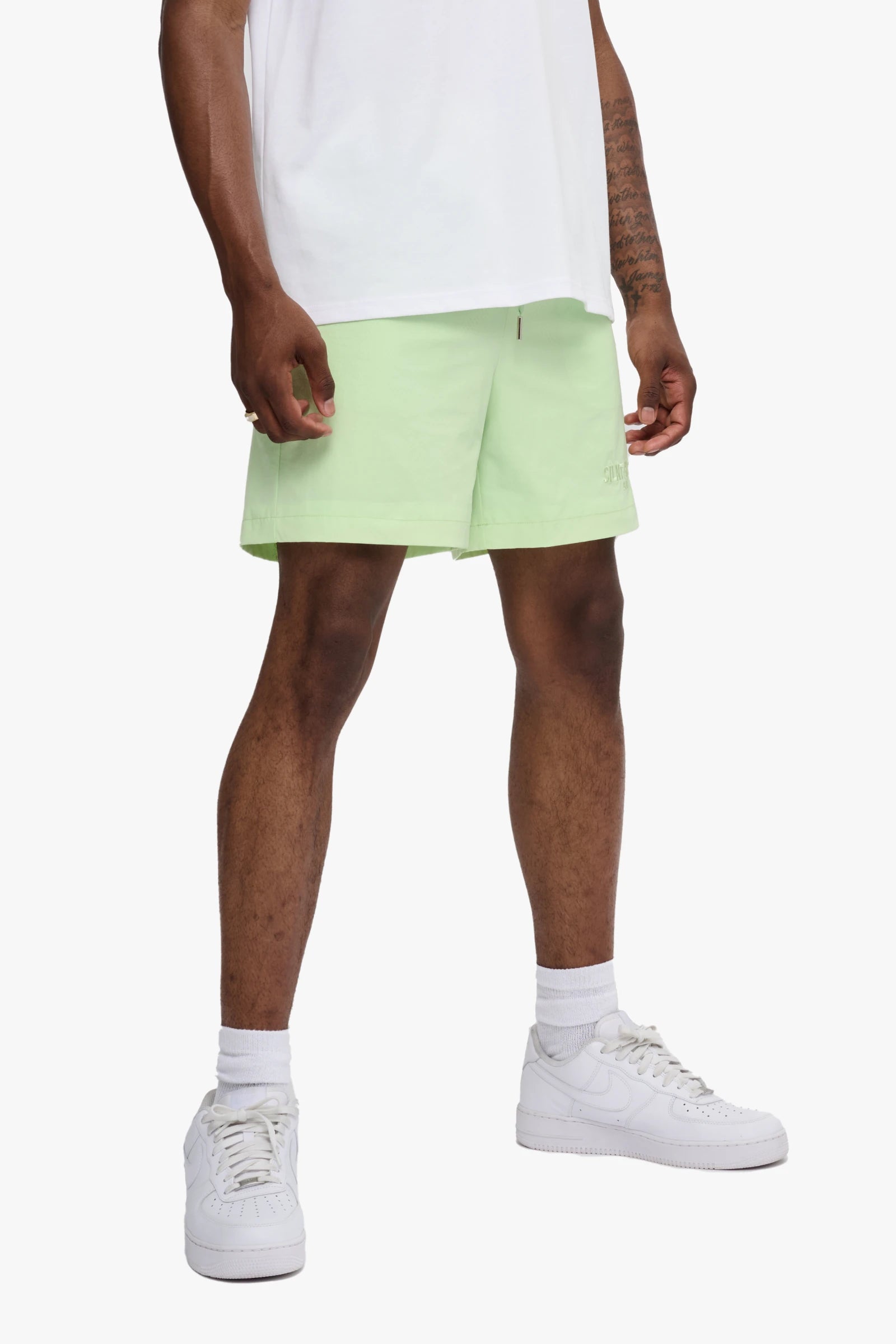 Silnt Chptrs Current Men's Shorts - Mint Green