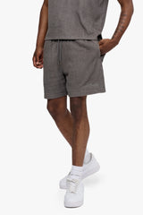 "Times" Relaxed Shorts Grey