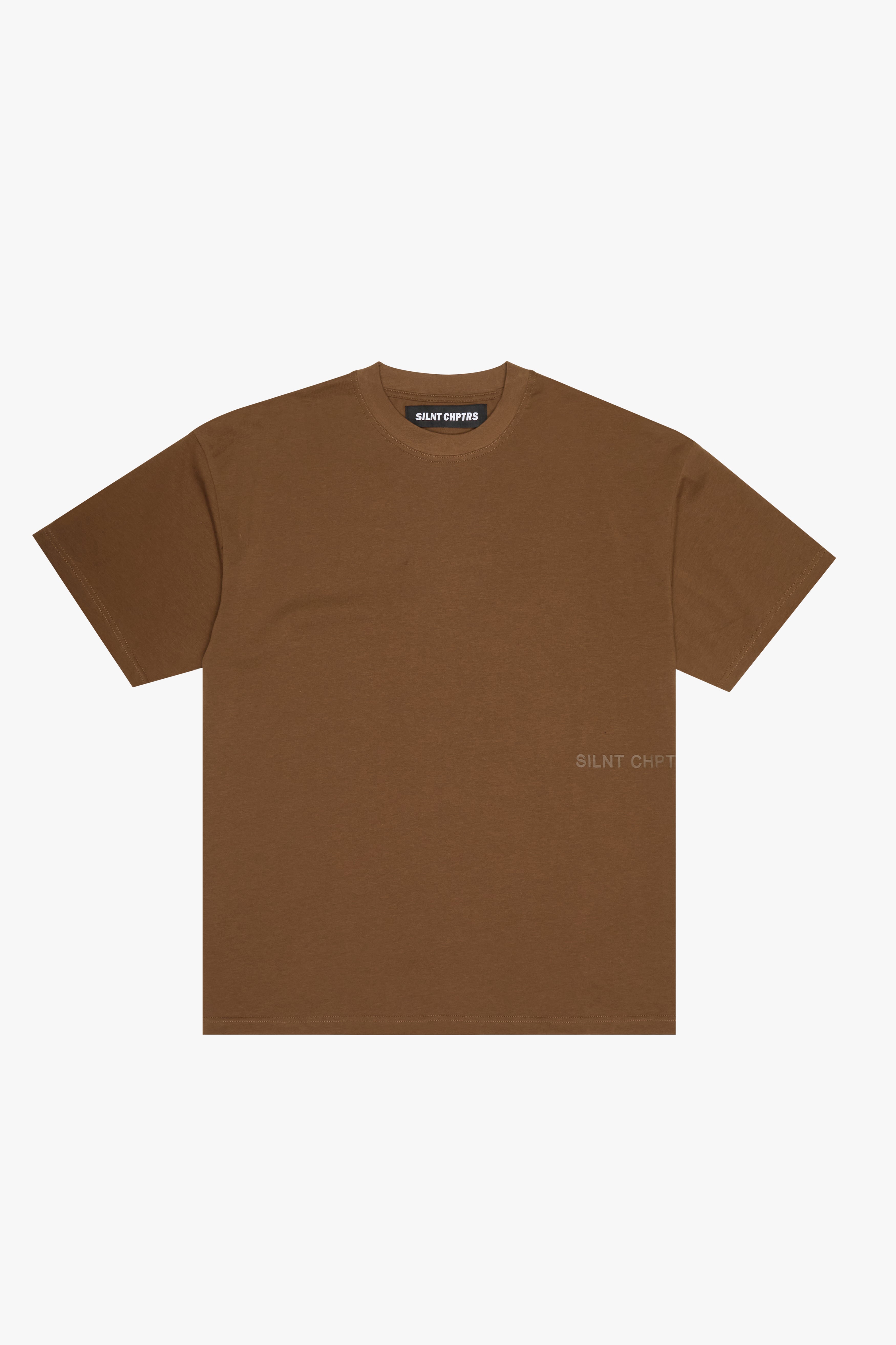 "Vital" Brown Oversized Crewneck Tee