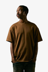"Vital" Oversized Crewneck Tee – Brown