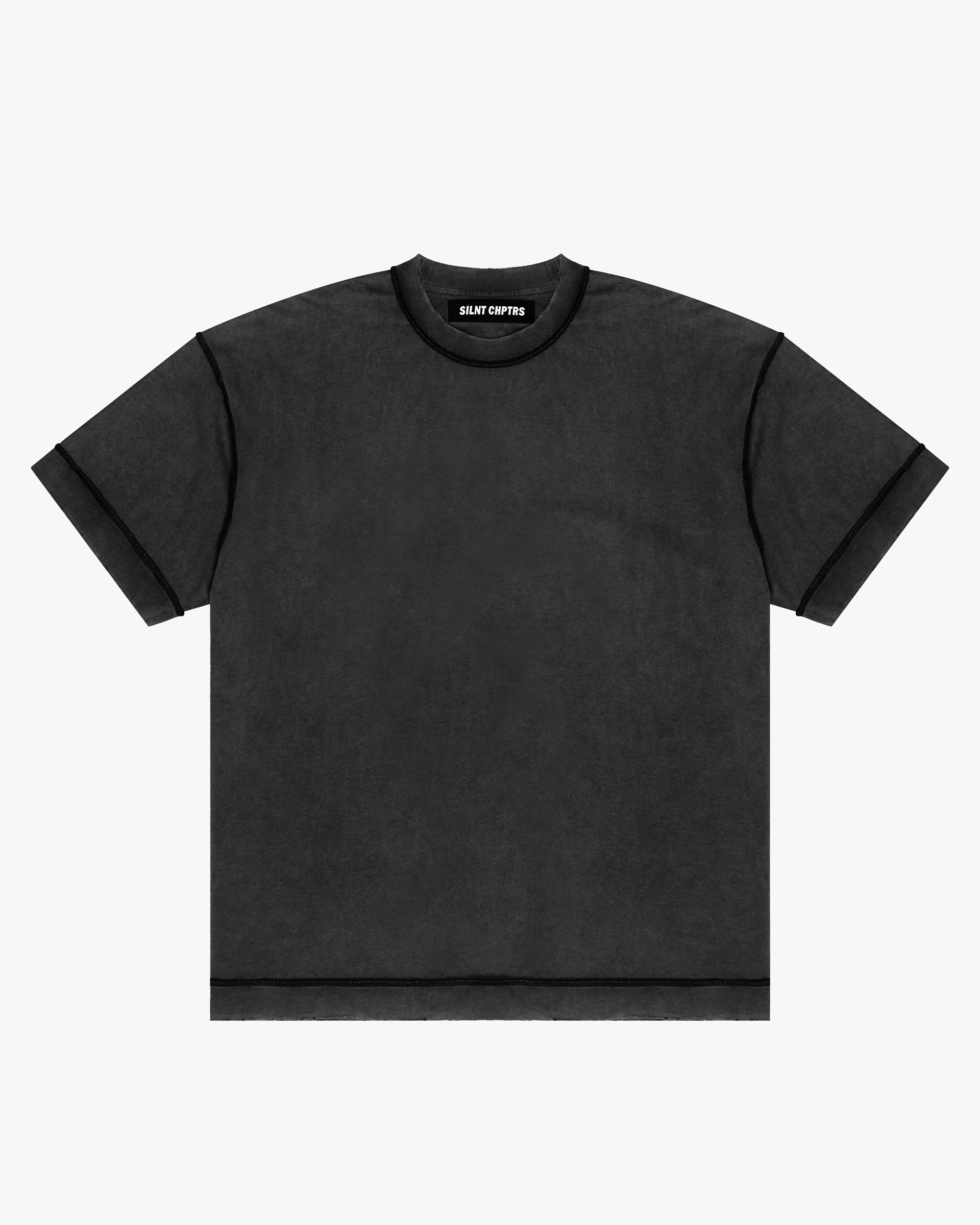 "Necessities" Vintage Black Stitch Tee