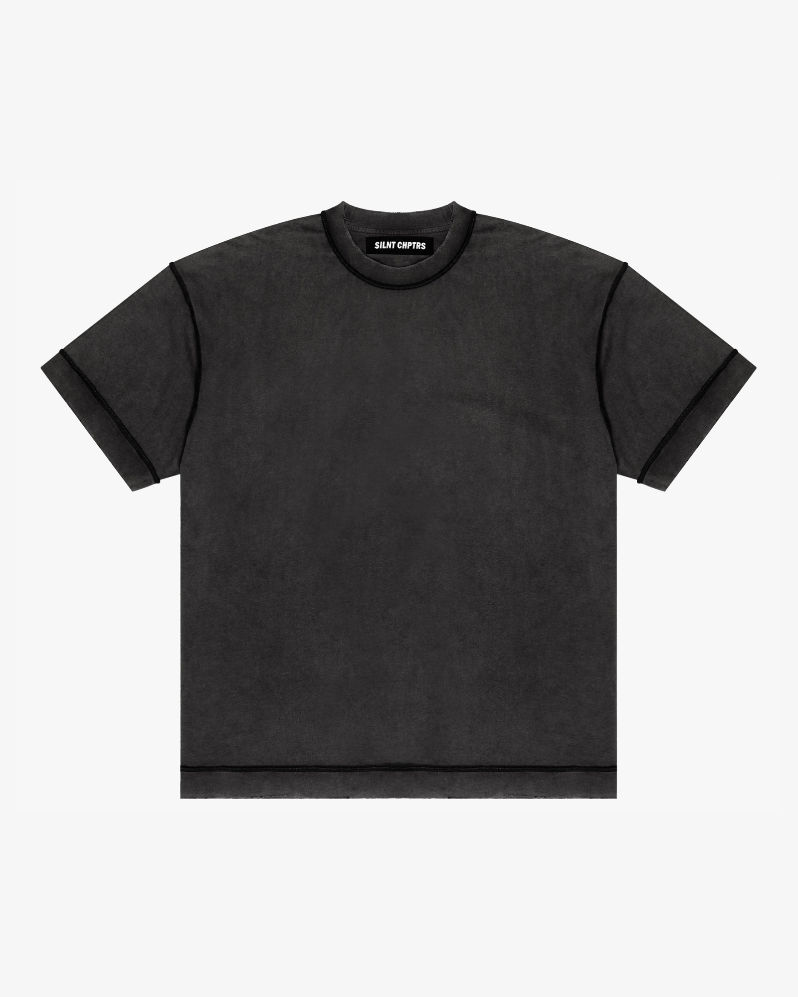 "Necessities" Vintage Black Stitch Tee