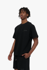"Hush" Relaxed Tee Black