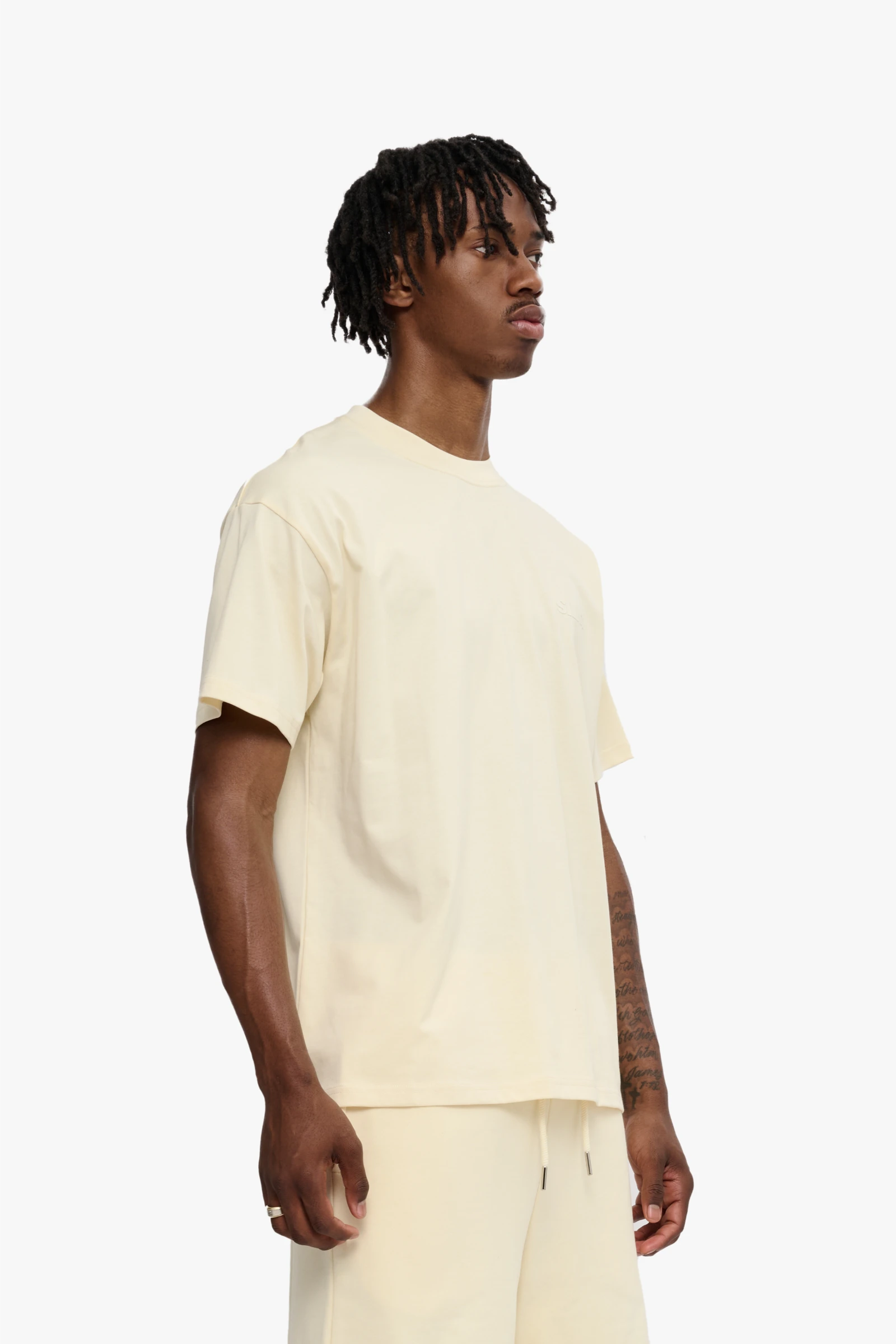 "Hush" Relaxed Tee Cream