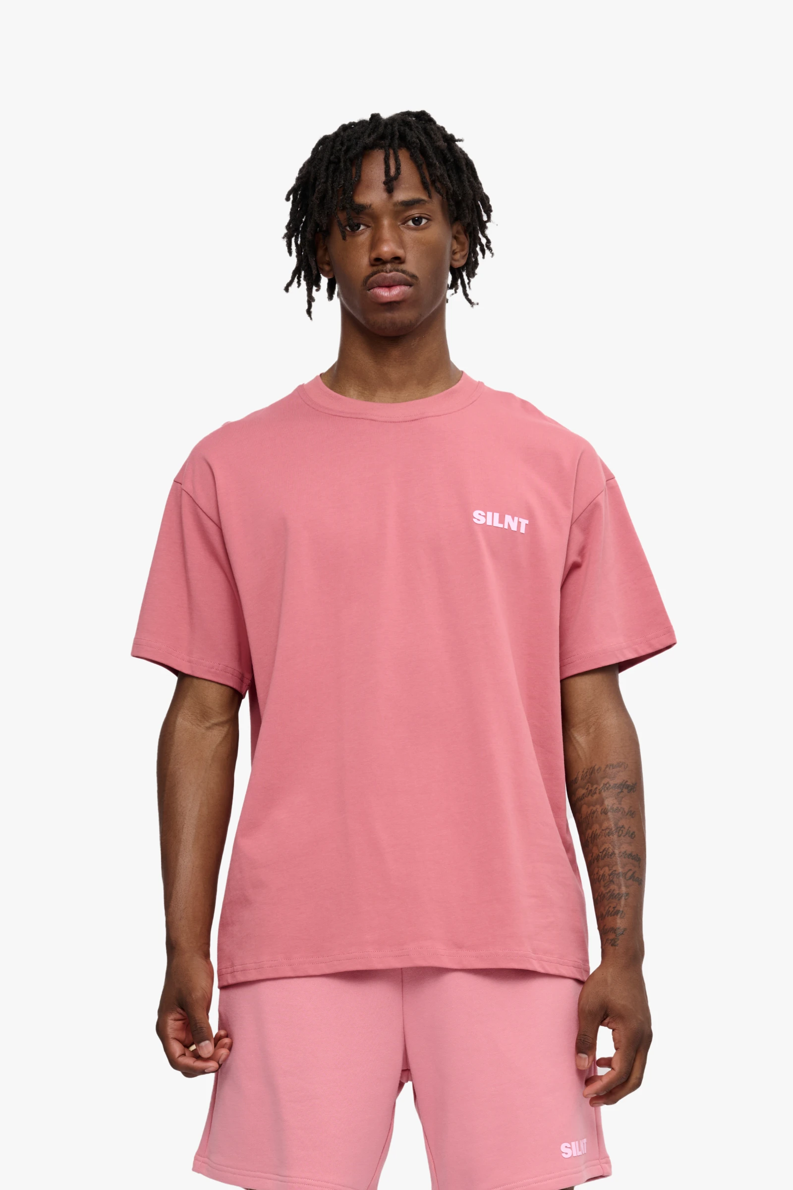 "Hush" Graphic Tee Pink